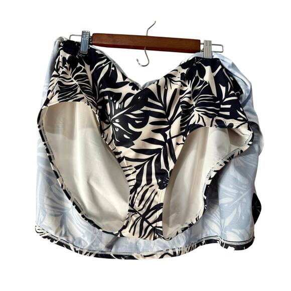 NWT Lane Bryant Swim Skirt Size 20 Brown Cream Plus Size Swim - Picture 8 of 13